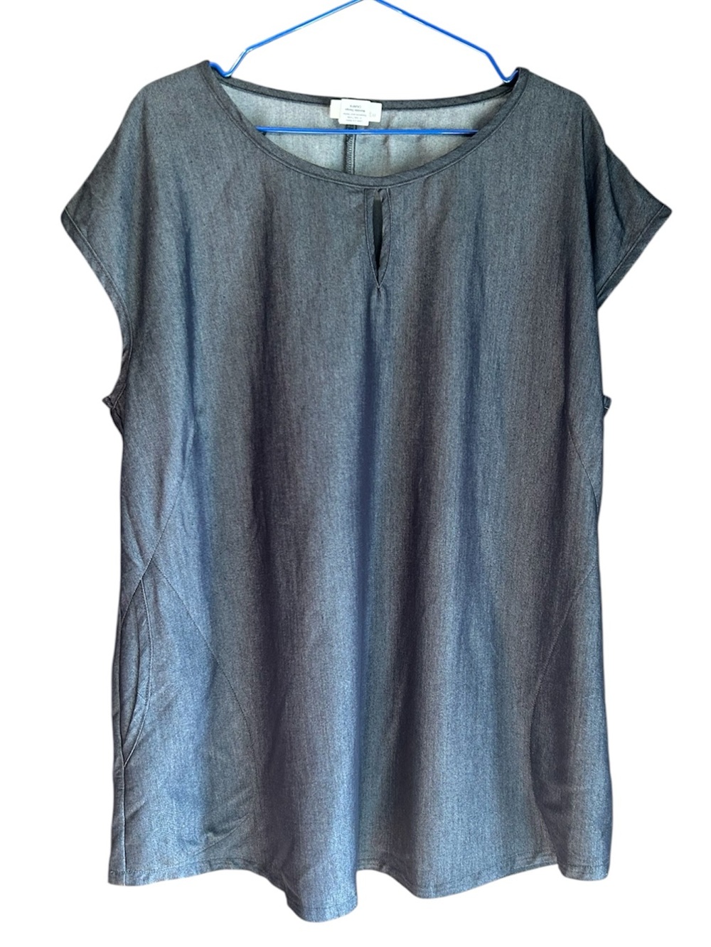 🇨🇦 Women's Blue Jeans Short Sleeve Tunic Top